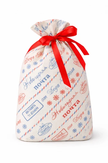 Упаковка "Новогодняя почта" подарочный мешок фото 1