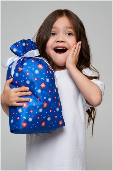 Упаковка "Мешок Узор синий" фото 4