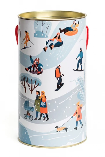 Упаковка "Зимняя" туба картон фото 2