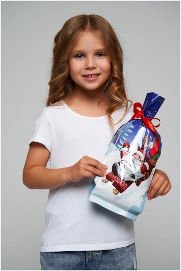 Упаковка "На санках" пакет средний фото 2