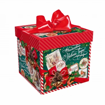 Упаковка "Изумрудный винтаж", картон МГК, УФ лак, металлизация фото 1