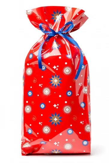 Упаковка "Узор красный" пакет большой фото 2
