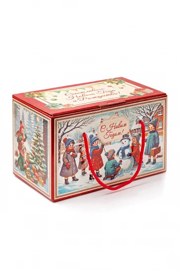 Упаковка "Посылка Счастливые деньки" картон МГК фото 1